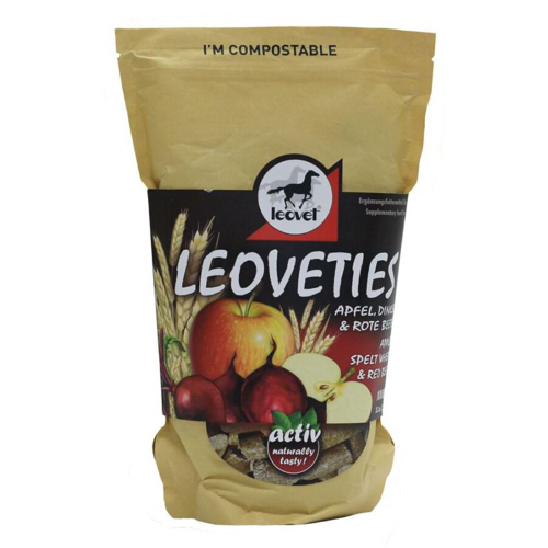 Leovet Leovetis Biscotti per Cavalli con Mela, Farro e Barbabietola Rossa -  1000 gr - Leovet - Alimenti e Integratori
