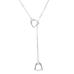 Collana in Argento Sterling 925 con Ciondolo a forma di Staffe