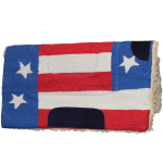 Sartore Sottosella Western 32" X 34" Navajo con rinforzi - bandiera USA + ricamo personalizzato