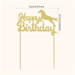 Decorazione per Torta di Compleanno con Cavallo