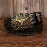 Cintura Western Unisex con Fibbia con decorazione