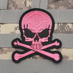 Patch a caldo Pink Skull - 8,6 x 9,5 cm