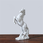 Scultura Cavallo Miniatura Artigianato fatta a mano in resina 18 x 31,5 cm