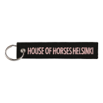 House of Horses Helsinki Portachiavi Remove Before Flight nero e rosa