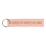 House of Horses Helsinki Portachiavi Remove Before Flight rosa e oro