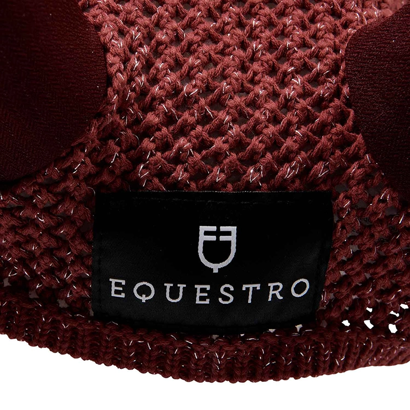 Equestro Cuffietta in cotone Diamond con cordura e brillantini