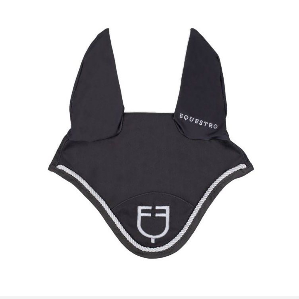 Equestro Cuffietta modello New Style in Cotone con Orecchie in Lycra