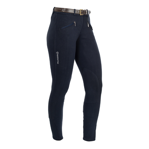 Equestro Pantaloni Donna Slim Fit Demetra in Cotone Elasticizzato