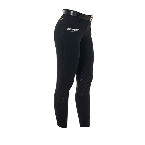 Equestro Pantaloni Donna con Grip al Ginocchio Scuderia Equestro - immagine 2