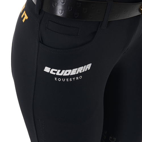 Equestro Pantaloni Donna con Grip al Ginocchio Scuderia Equestro - immagine 3