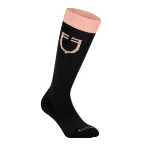 Equestro calze tecniche con logo a contrasto