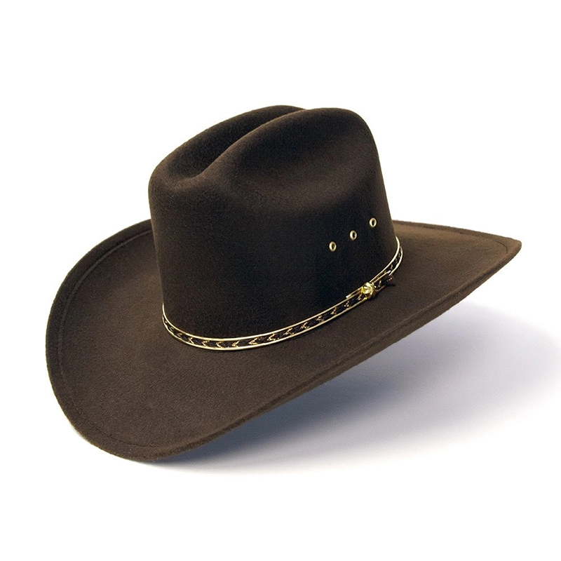 Western Express Cappello western da mandriano con finitura in feltro