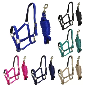 Winner by Sartone Set Cavezza Imbottita con Lunghina con Fibbie Satinate
